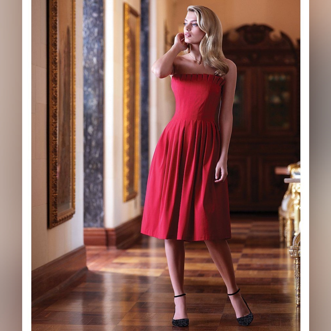 Antonio Melani Red Strapless Dress